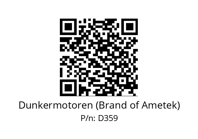   Dunkermotoren (Brand of Ametek) D359