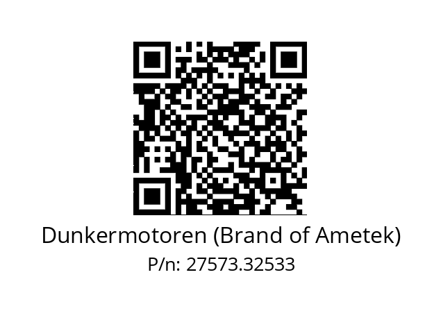   Dunkermotoren (Brand of Ametek) 27573.32533