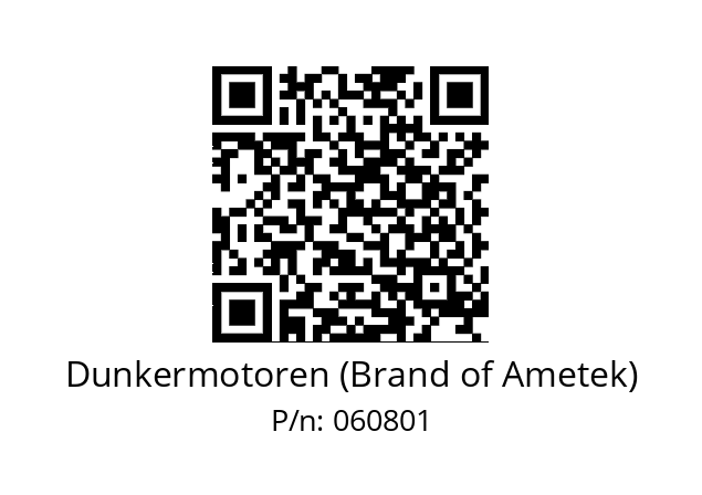   Dunkermotoren (Brand of Ametek) 060801