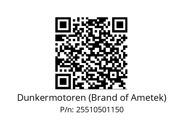   Dunkermotoren (Brand of Ametek) 25510501150