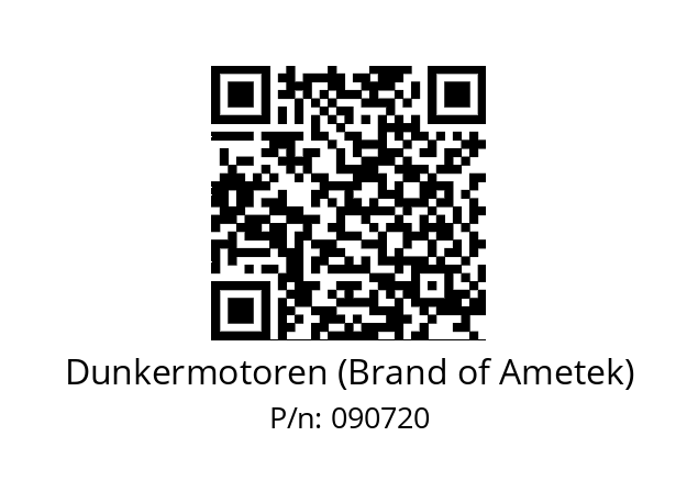   Dunkermotoren (Brand of Ametek) 090720