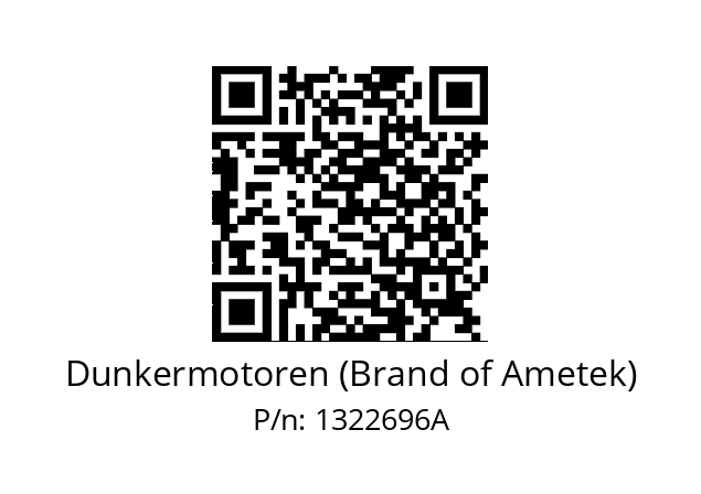   Dunkermotoren (Brand of Ametek) 1322696A