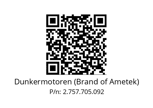   Dunkermotoren (Brand of Ametek) 2.757.705.092