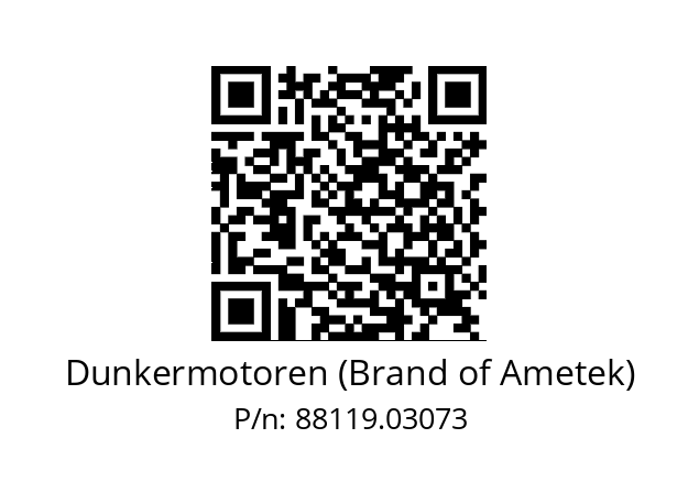   Dunkermotoren (Brand of Ametek) 88119.03073