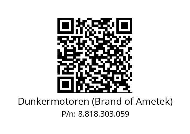   Dunkermotoren (Brand of Ametek) 8.818.303.059