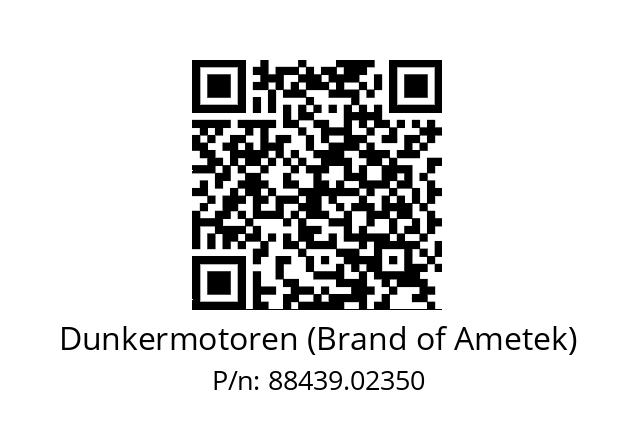   Dunkermotoren (Brand of Ametek) 88439.02350