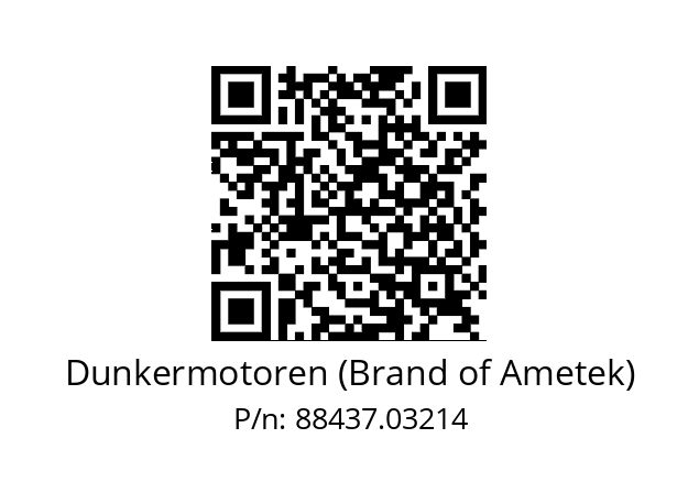   Dunkermotoren (Brand of Ametek) 88437.03214