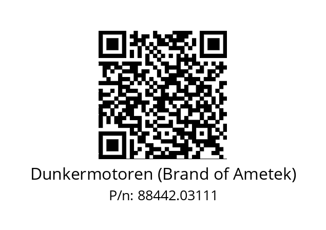   Dunkermotoren (Brand of Ametek) 88442.03111