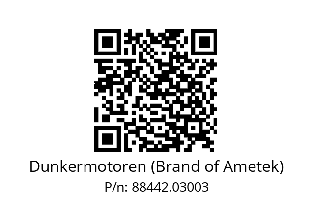   Dunkermotoren (Brand of Ametek) 88442.03003