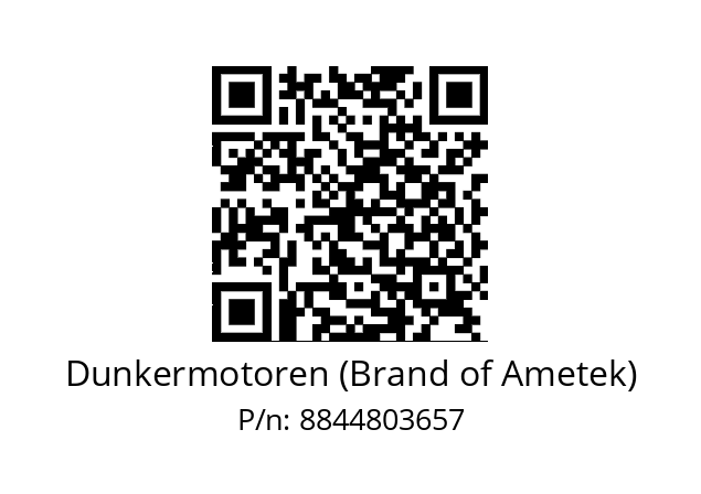   Dunkermotoren (Brand of Ametek) 8844803657