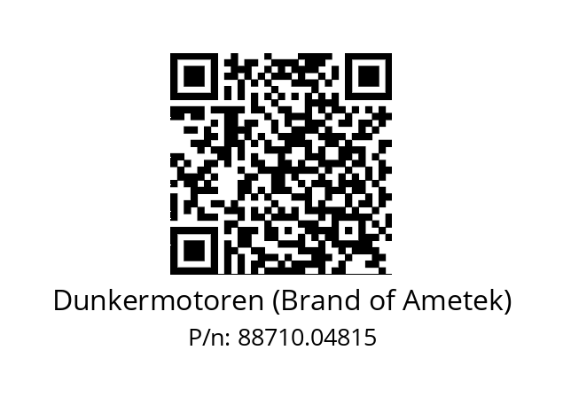   Dunkermotoren (Brand of Ametek) 88710.04815