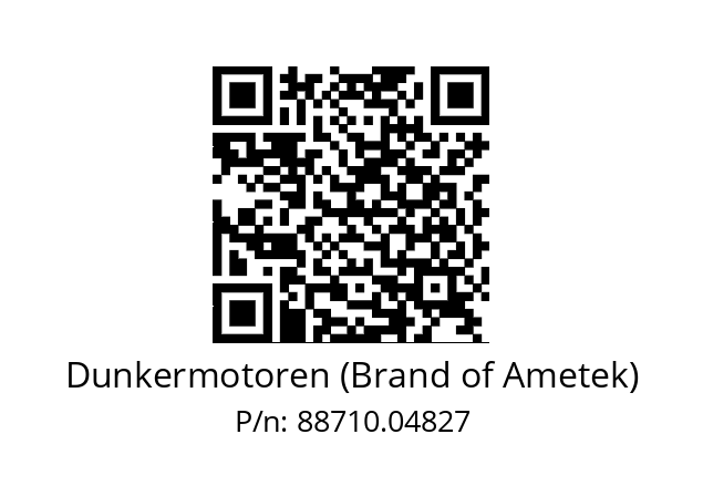   Dunkermotoren (Brand of Ametek) 88710.04827