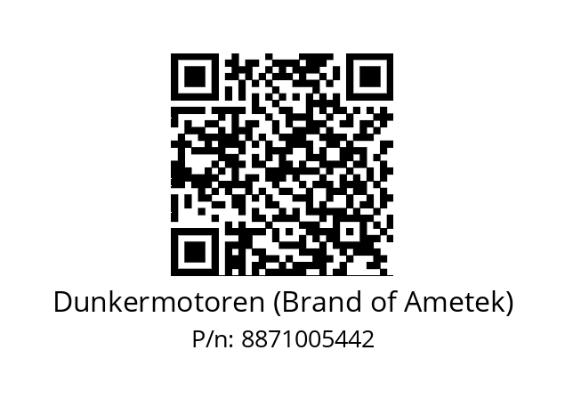   Dunkermotoren (Brand of Ametek) 8871005442