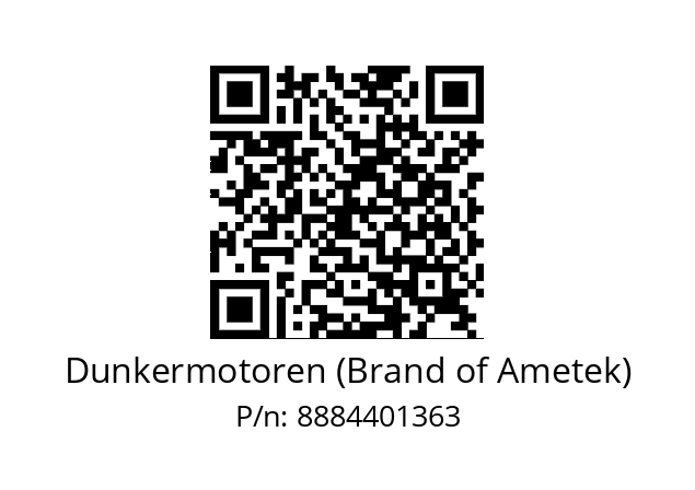   Dunkermotoren (Brand of Ametek) 8884401363