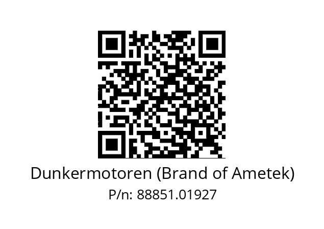   Dunkermotoren (Brand of Ametek) 88851.01927