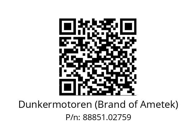   Dunkermotoren (Brand of Ametek) 88851.02759