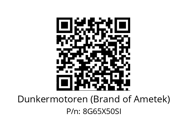   Dunkermotoren (Brand of Ametek) 8G65X50SI