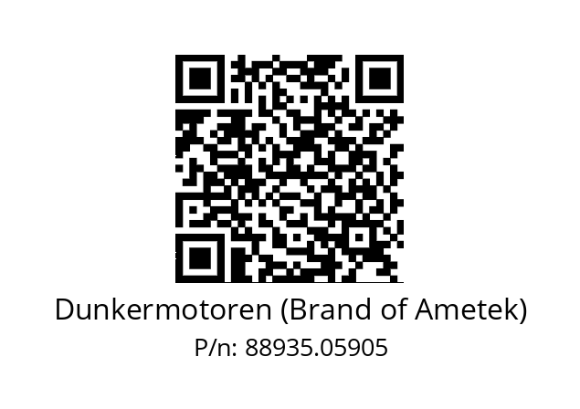   Dunkermotoren (Brand of Ametek) 88935.05905