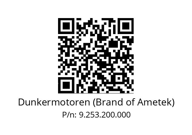   Dunkermotoren (Brand of Ametek) 9.253.200.000