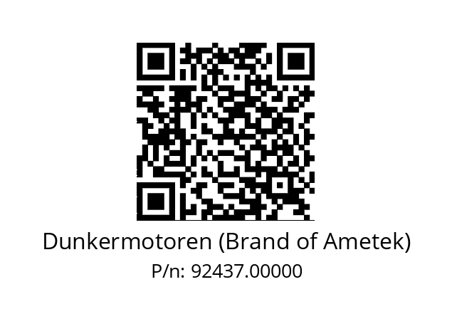   Dunkermotoren (Brand of Ametek) 92437.00000