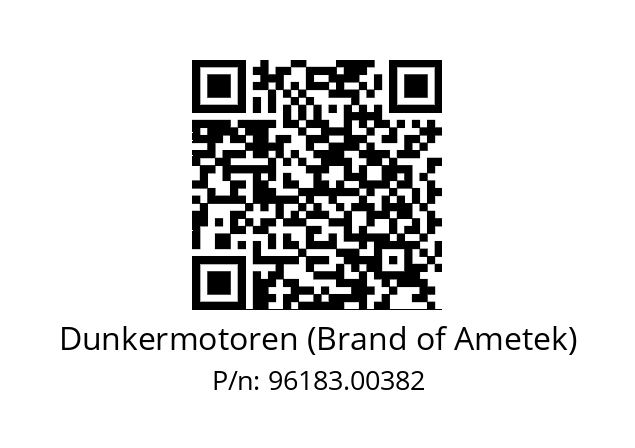   Dunkermotoren (Brand of Ametek) 96183.00382