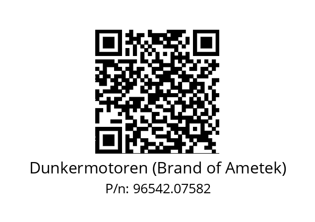   Dunkermotoren (Brand of Ametek) 96542.07582