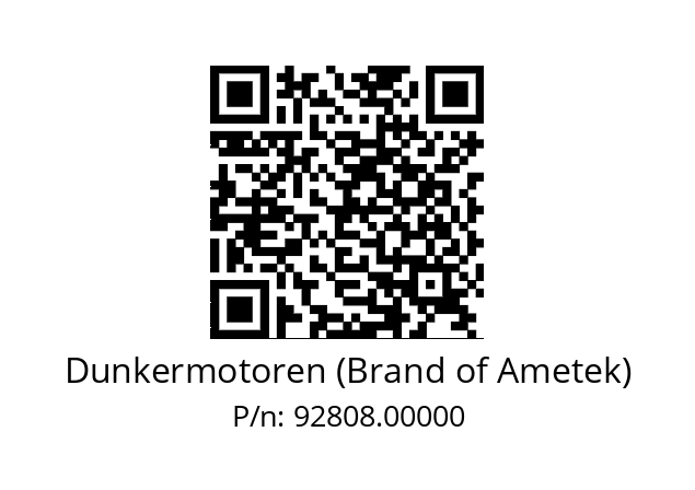   Dunkermotoren (Brand of Ametek) 92808.00000