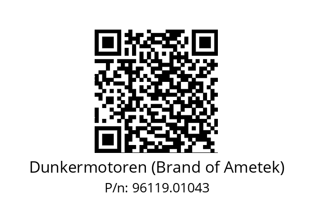   Dunkermotoren (Brand of Ametek) 96119.01043