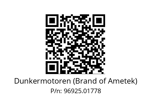   Dunkermotoren (Brand of Ametek) 96925.01778