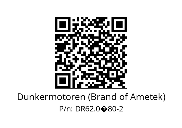   Dunkermotoren (Brand of Ametek) DR62.0�80-2