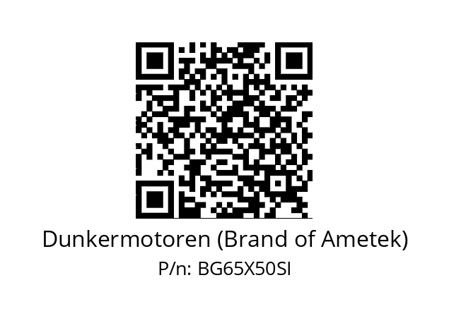   Dunkermotoren (Brand of Ametek) BG65X50SI