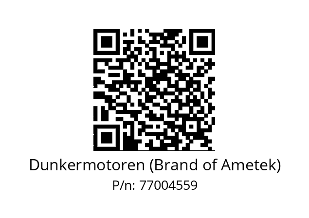   Dunkermotoren (Brand of Ametek) 77004559