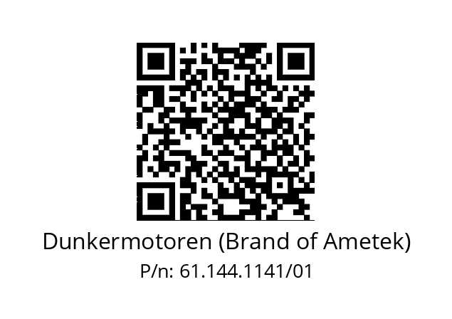   Dunkermotoren (Brand of Ametek) 61.144.1141/01