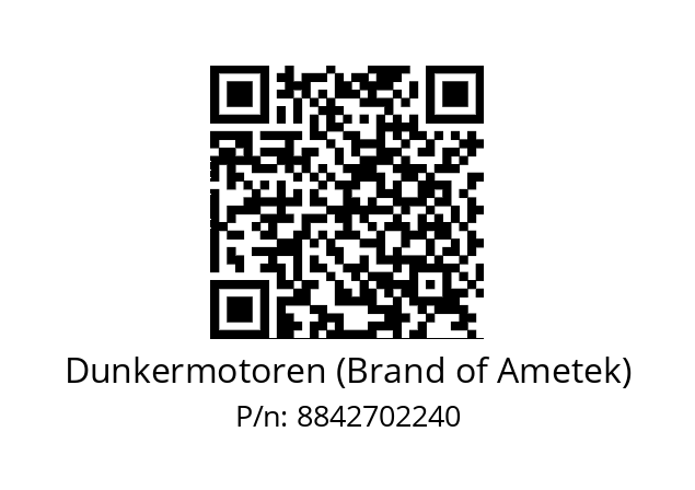   Dunkermotoren (Brand of Ametek) 8842702240