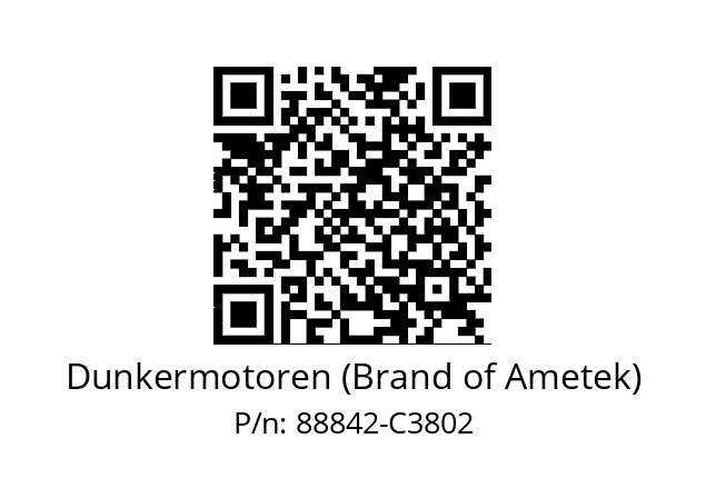   Dunkermotoren (Brand of Ametek) 88842-C3802