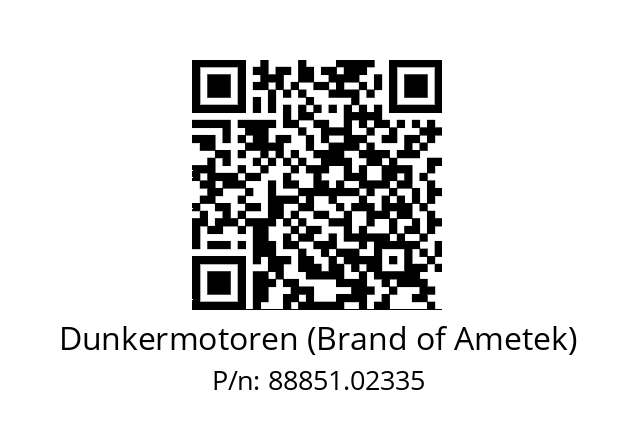   Dunkermotoren (Brand of Ametek) 88851.02335