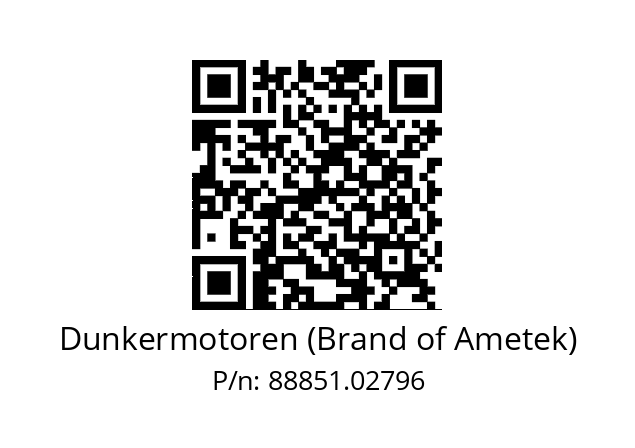   Dunkermotoren (Brand of Ametek) 88851.02796