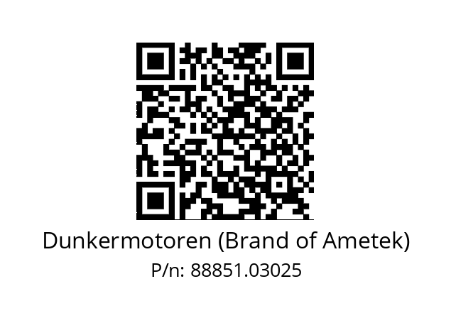   Dunkermotoren (Brand of Ametek) 88851.03025