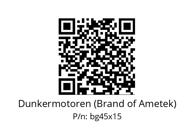   Dunkermotoren (Brand of Ametek) bg45x15