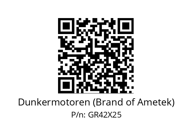   Dunkermotoren (Brand of Ametek) GR42X25