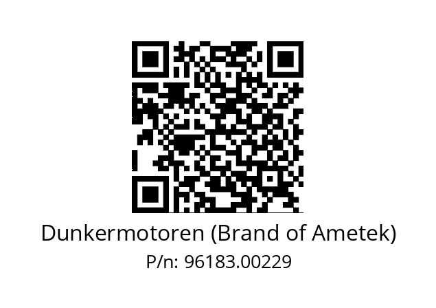   Dunkermotoren (Brand of Ametek) 96183.00229