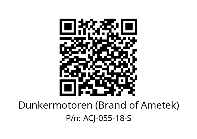   Dunkermotoren (Brand of Ametek) ACJ-055-18-S