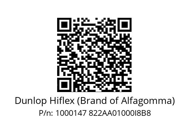   Dunlop Hiflex (Brand of Alfagomma) 1000147 822AA01000I8B8