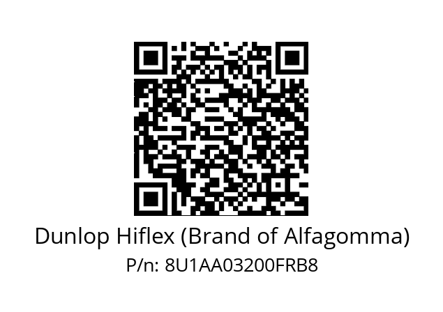   Dunlop Hiflex (Brand of Alfagomma) 8U1AA03200FRB8