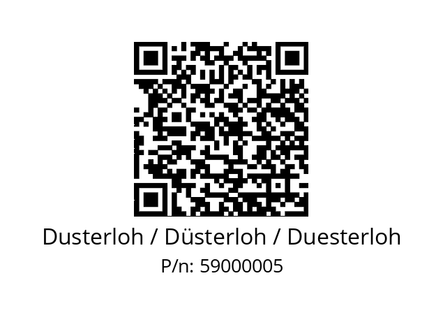   Dusterloh / Düsterloh / Duesterloh 59000005