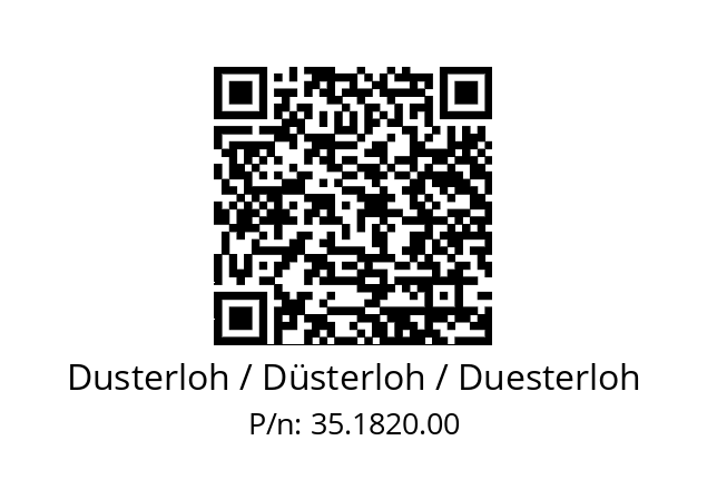   Dusterloh / Düsterloh / Duesterloh 35.1820.00