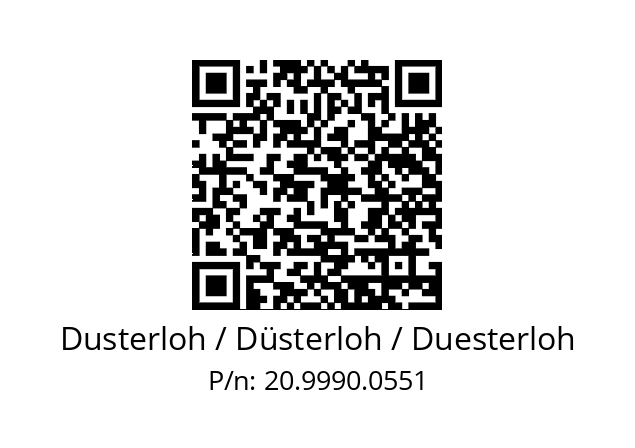   Dusterloh / Düsterloh / Duesterloh 20.9990.0551