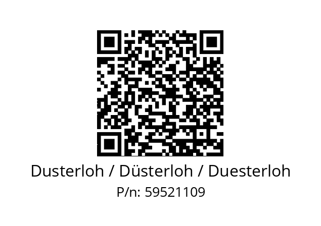   Dusterloh / Düsterloh / Duesterloh 59521109