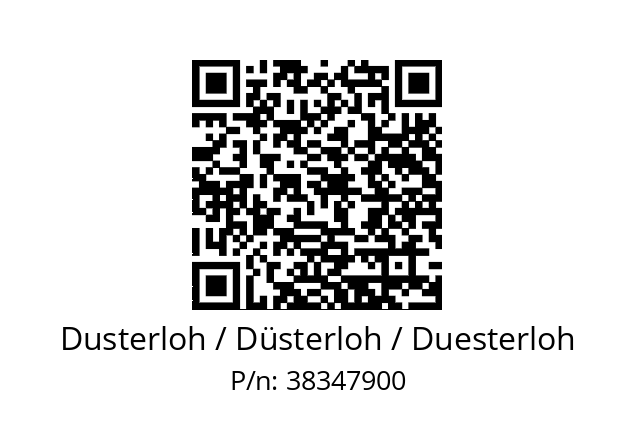   Dusterloh / Düsterloh / Duesterloh 38347900