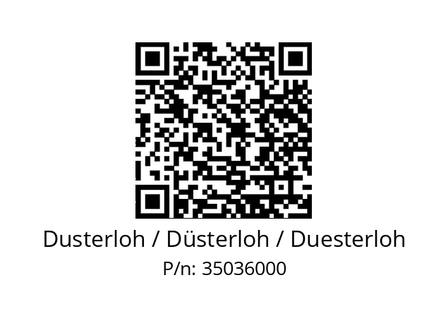   Dusterloh / Düsterloh / Duesterloh 35036000